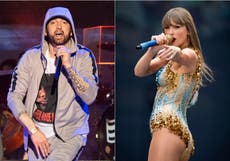 Eminem pone fin al histórico reinado de álbum de Taylor Swift