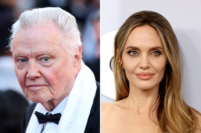 <p>Jon Voight y Angelina Jolie</p>