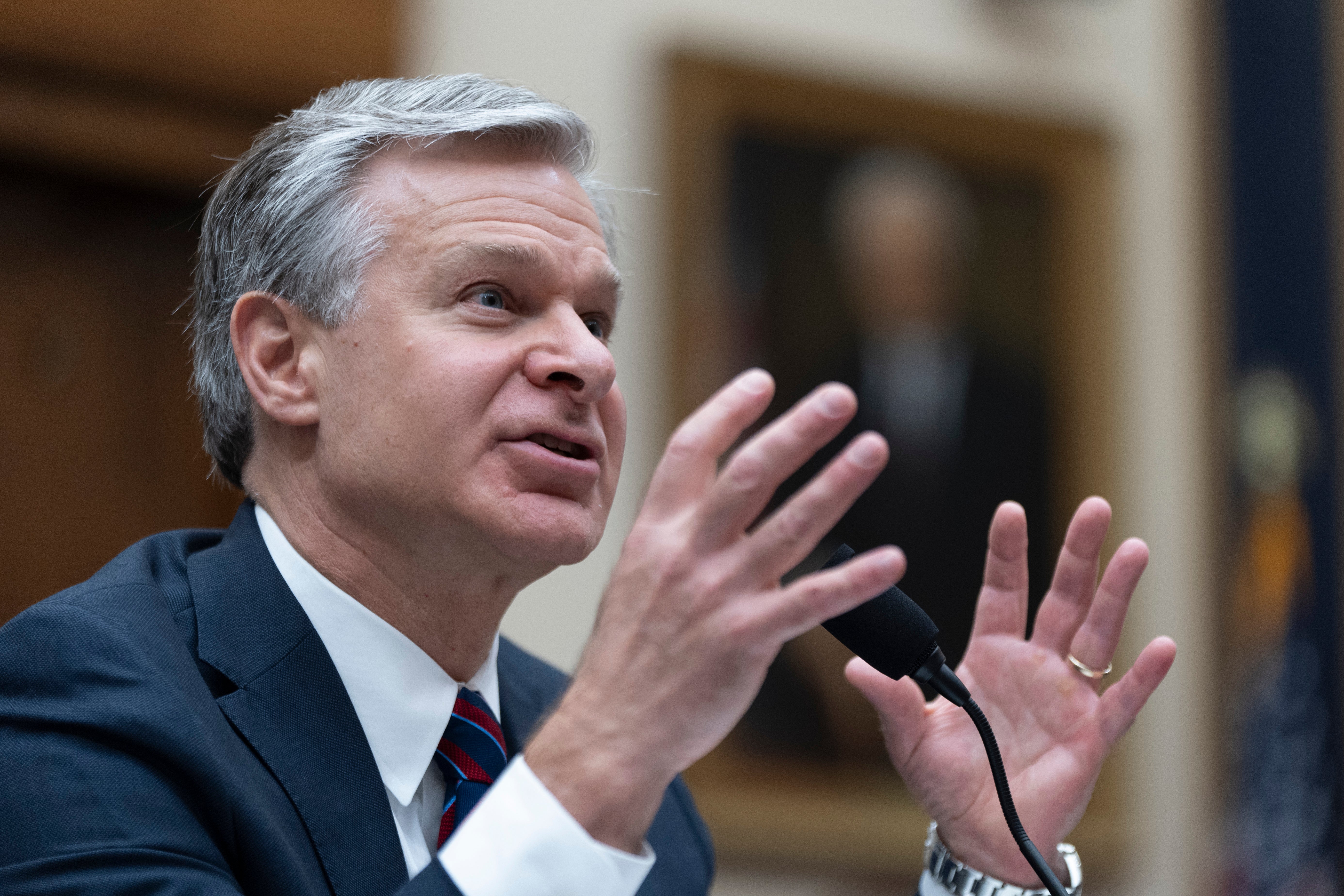 Christopher Wray declaró el miércoles ante la Comisión Judicial de la Cámara de Representantes