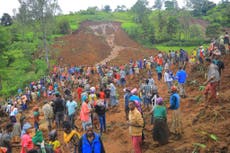 Continúa la búsqueda de desaparecidos en deslaves en Etiopía, la cifra de muertos sube a 257