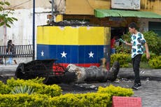 Estatuas de Hugo Chávez en Venezuela son blanco de ataques tras elecciones