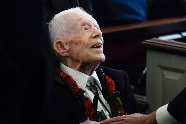 <p>Jimmy Carter, en la foto de 2023, es el expresidente más longevo </p>