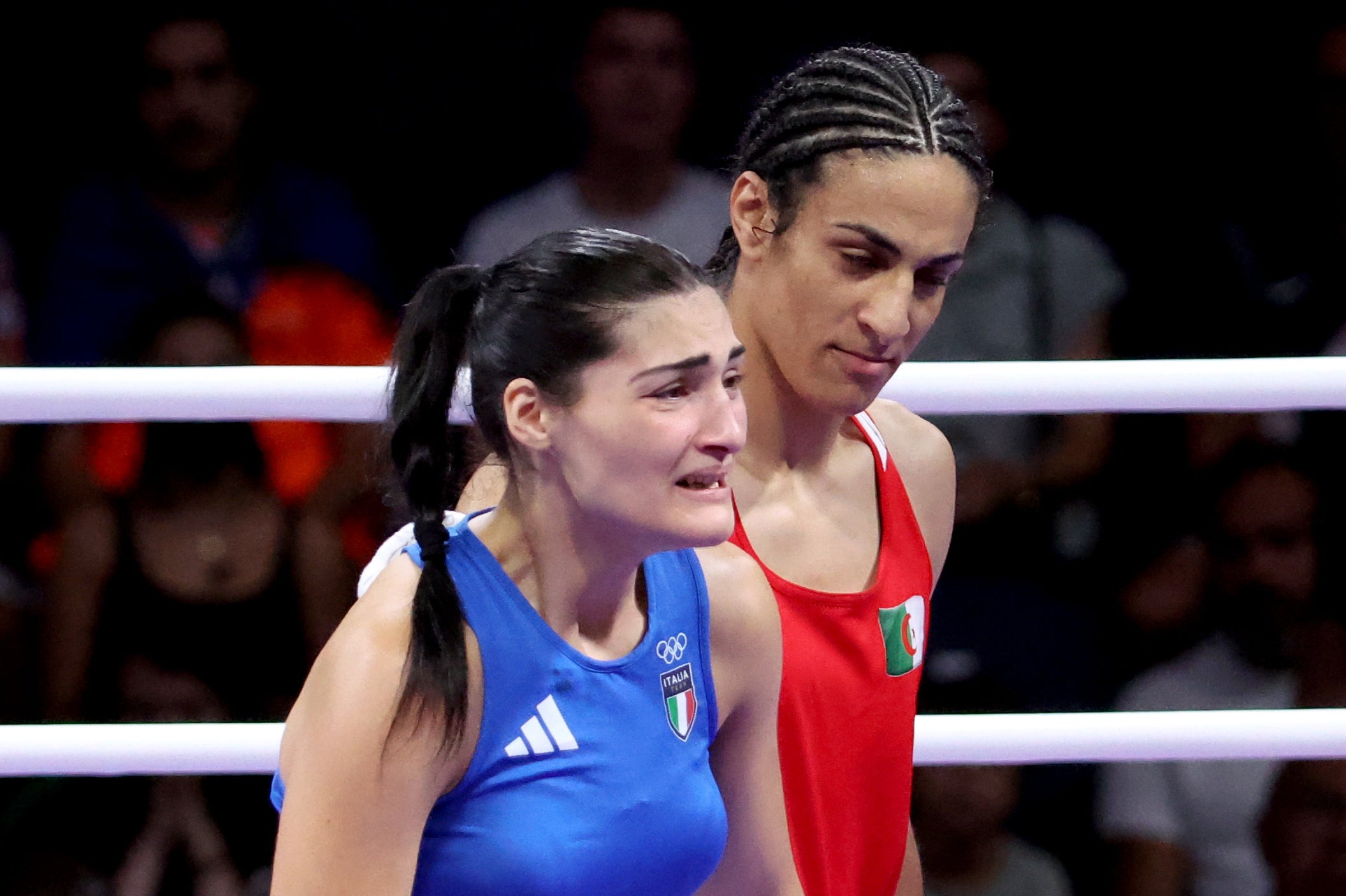 Ángela Carini abandonó su combate contra Imane Khelif