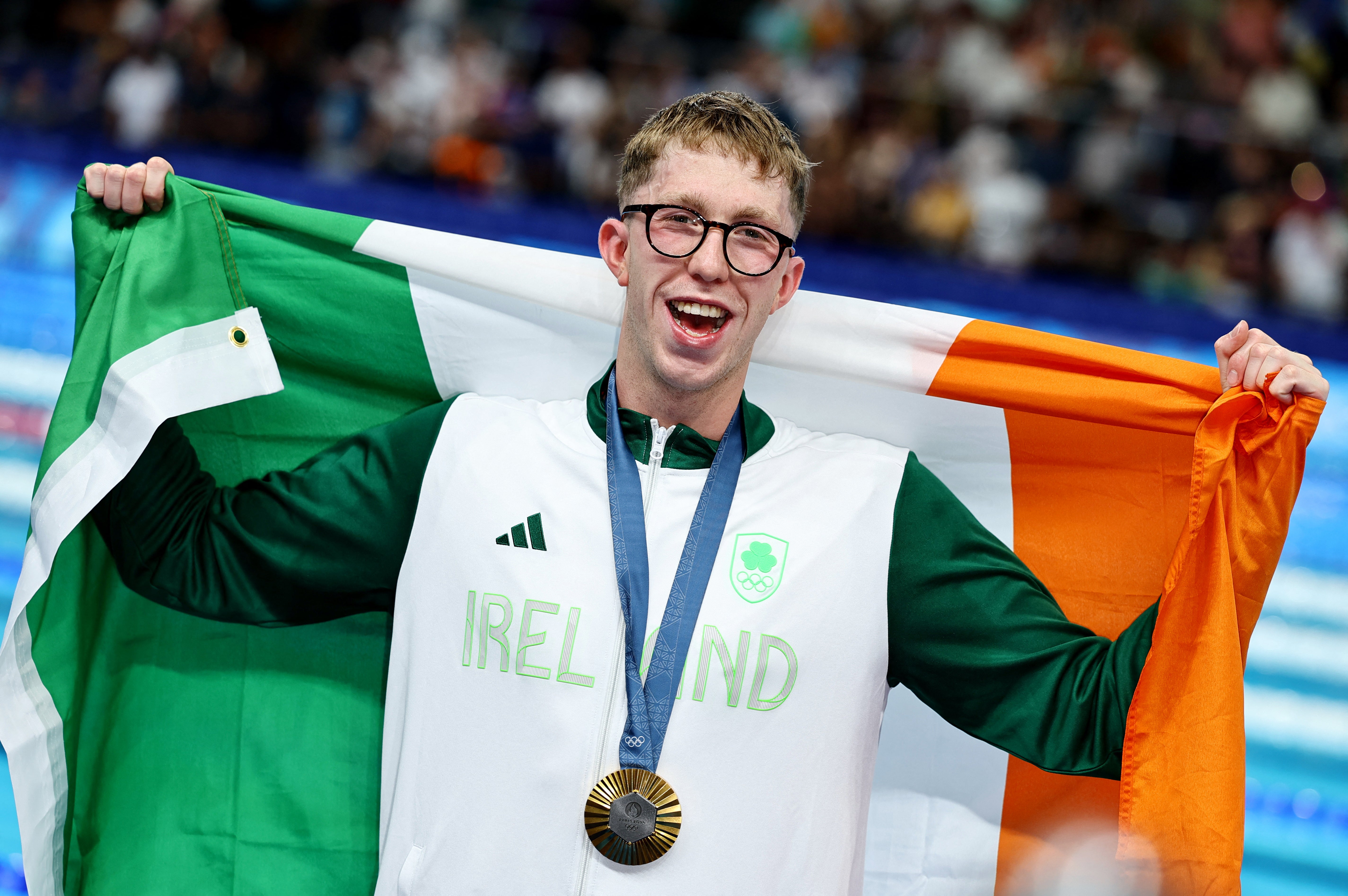 <p>Daniel Wiffen se convirtió en el primer irlandés en ganar el oro olímpico en natación  </p>