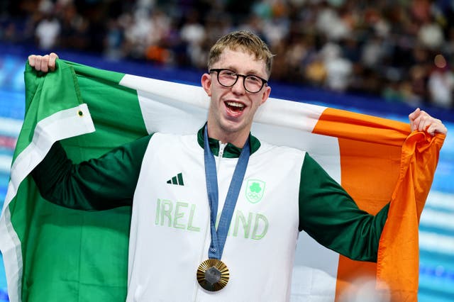 <p>Daniel Wiffen se convirtió en el primer irlandés en ganar el oro olímpico en natación  </p>