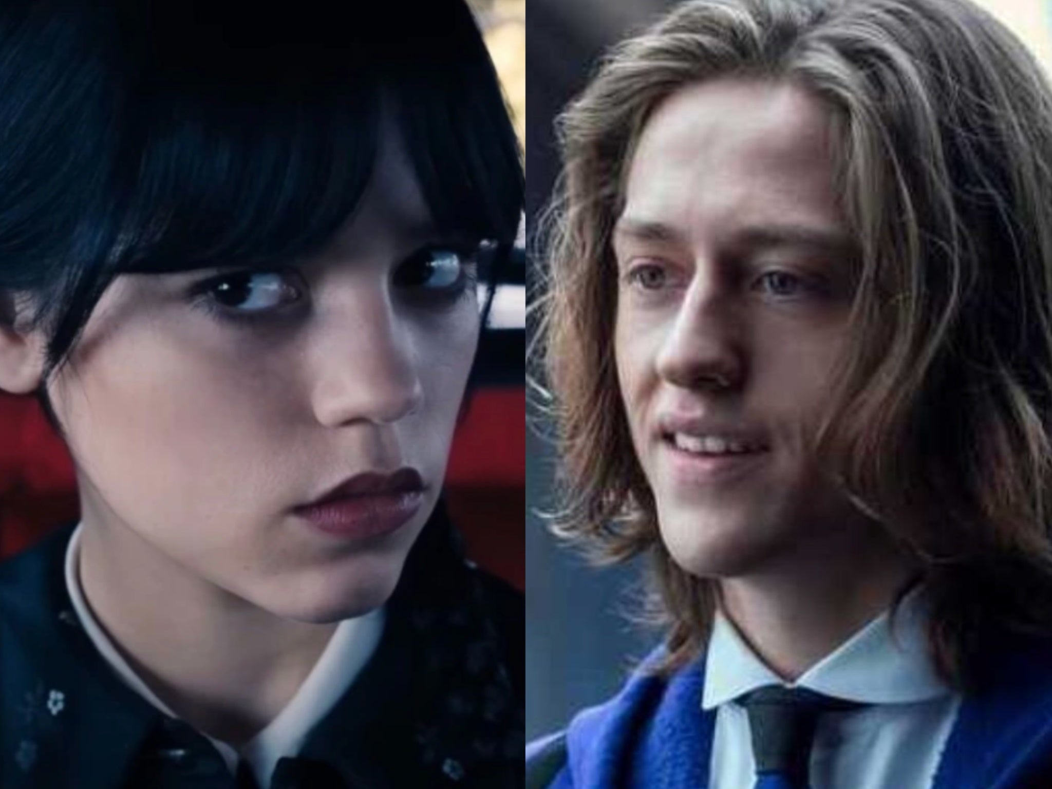 Jenna Ortega y Percy Hynes White, miembros del elenco de ‘Merlina’ (Netflix)