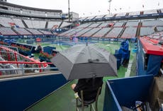 Lluvia vuelve a obligar a suspender el Abierto de Montreal, el torneo se reanudará el sábado