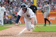 Torkelson pega doble y triple en su retorno a las Grandes Ligas y Tigres vencen 4-0 a Yankees