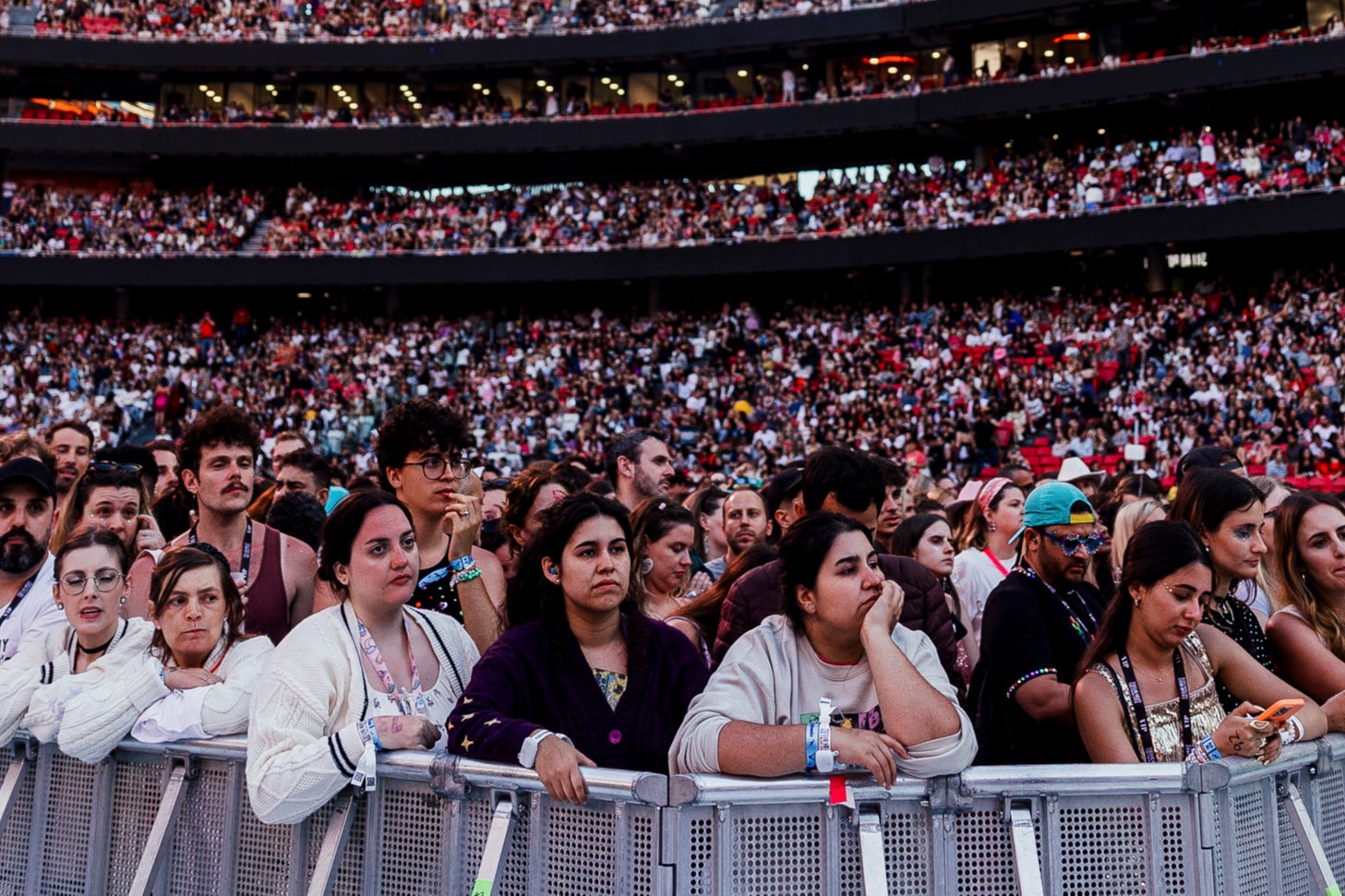 Una multitud en Lisboa durante el Eras Tour de Swift