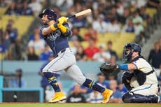 Caballero logra jonrón de 2 carreras en la 10ma y Rays superan 9-8 a Dodgers