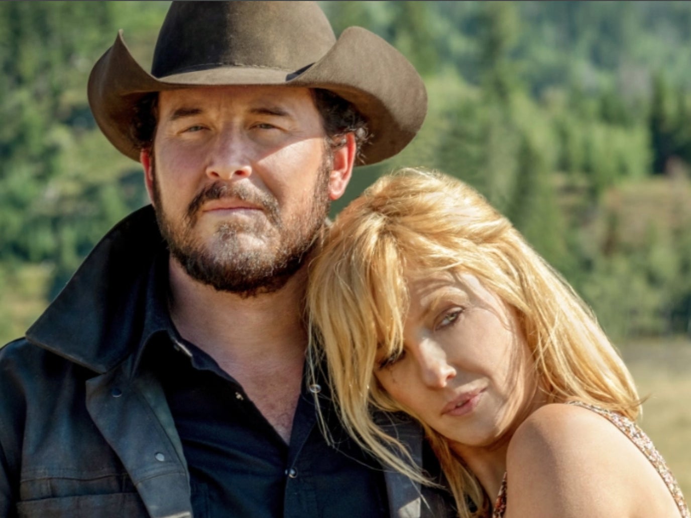 Cole Hauser y Kelly Reilly en ‘Yellowstone’