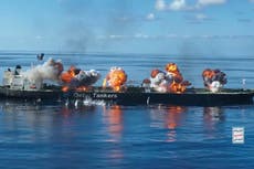 Video muestra a hutíes de Yemen plantando bombas en buque cisterna que amenaza con derrame petrolero