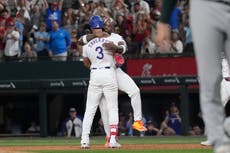 Taveras dictamina el final con hit decisivo para los Rangers, que superan 3-2 a los Atléticos