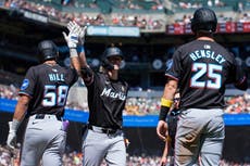 Stowers pega jonrón de tres carreras y los Marlins se imponen 7-5 a Gigantes