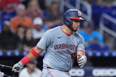 Ruiz se queda a un triple del ciclo; Nacionales continúan su dominio sobre Marlins