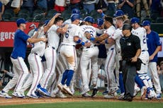 Novato Langford consigue grand slam en victoria 7-4 sobre Yankees