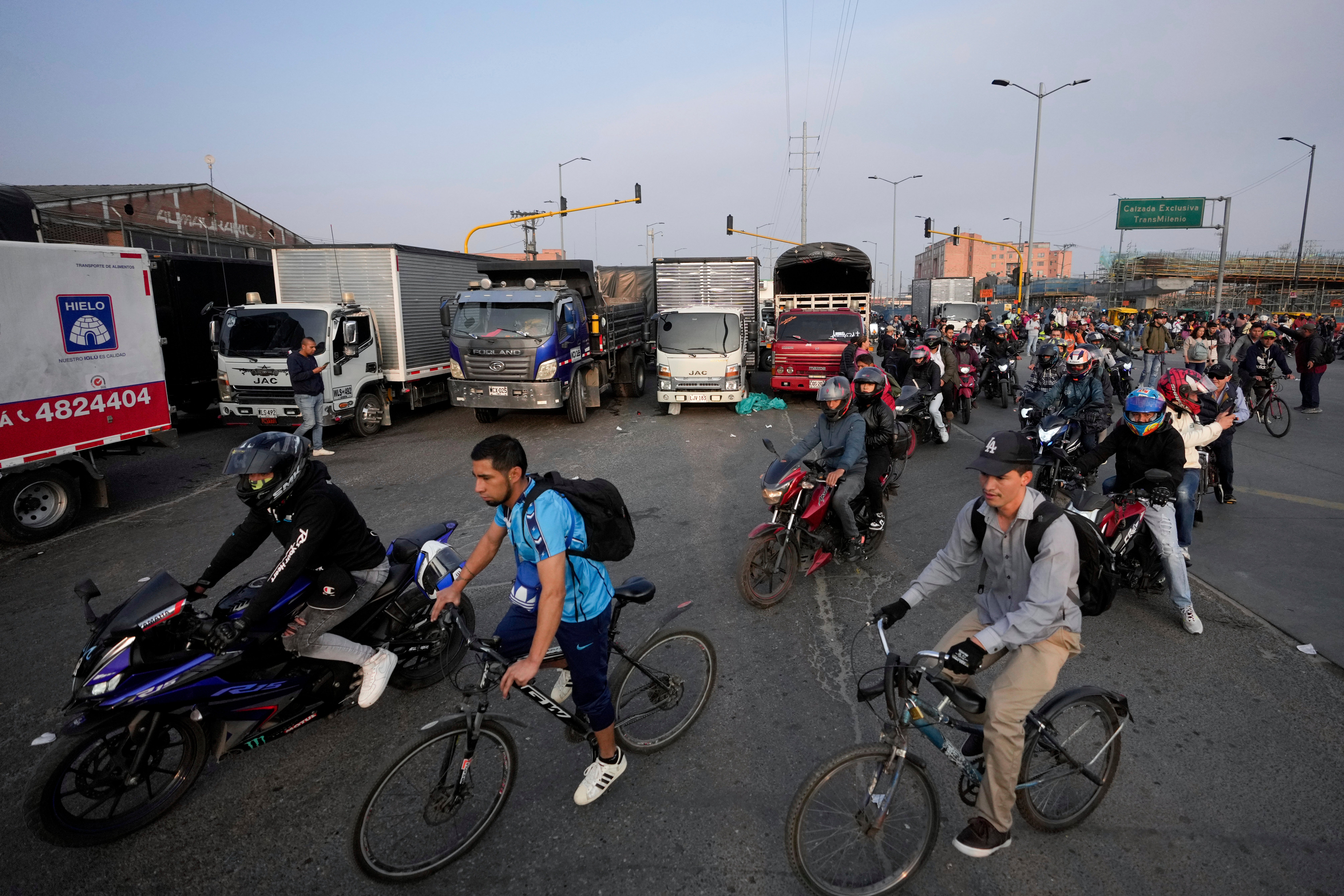 COLOMBIA-TRANSPORTISTAS PROTESTA