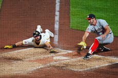 Gonzales empuja 3 y Piratas derrotan 9-4 a Nacionales, una noche después de quedarse sin hit