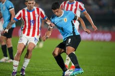 En adiós de Suárez, Uruguay se atora frente a Paraguay con 0-0 en eliminatorias