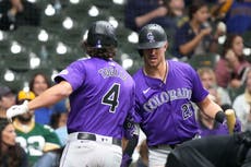 Rockies superan 3-2 a Cerveceros con jonrón de 3 carreras de Toglia y seis ponches de Feltner