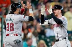 Smith jonronea en sus primeros 3 turnos y produce 8 en triunfo de Diamondbacks 12-6 sobre Astros