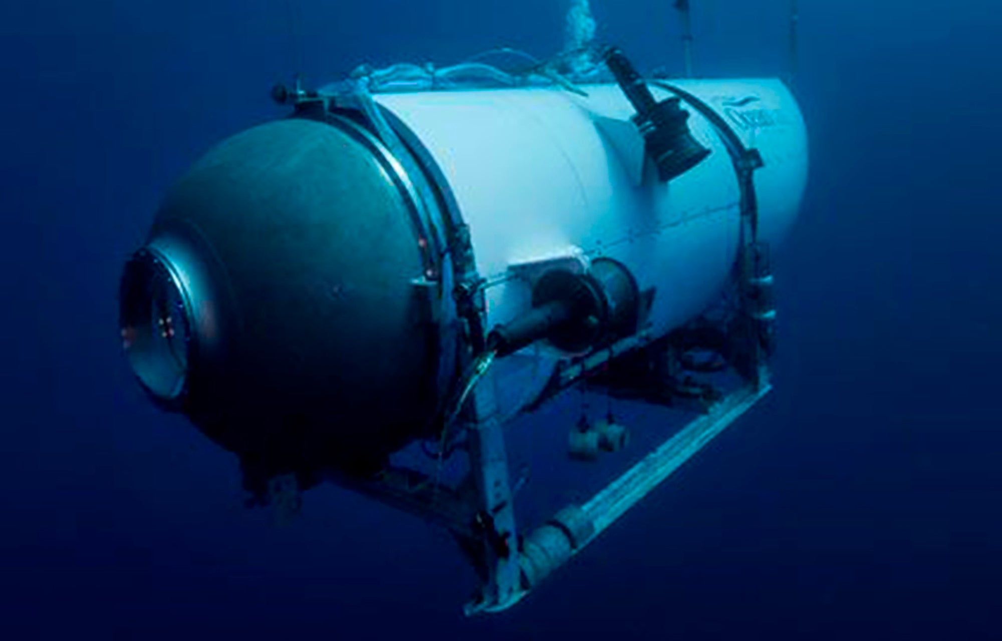 Fotografía sin fecha del sumergible Titán, facilitada por OceanGate en julio de 2021