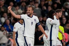 Harry Kane anota dos goles en su partido 100 con Inglaterra; Alemania y Países Bajos empatan