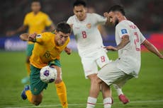 Australia se resigna a empate 0-0 en visita a Indonesia por eliminatoria asiática el Mundial