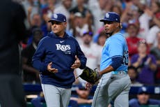 Rays: Edwin Uceta es suspendido 3 juegos por intentar golpear a Nick Castellanos de Filis