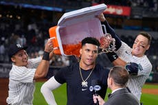 Judge hila 16 juegos sin jonrón pero Yankees superan 2-1 a Medias Rojas con hit de Soto en la 10ma