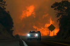 Bomberos ganan terreno en combate a 3 grandes incendios forestales en sur de California