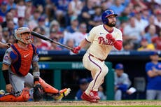 Harper y Stevenson conducen a Filis a remontada y triunfo 6-4 ante Mets