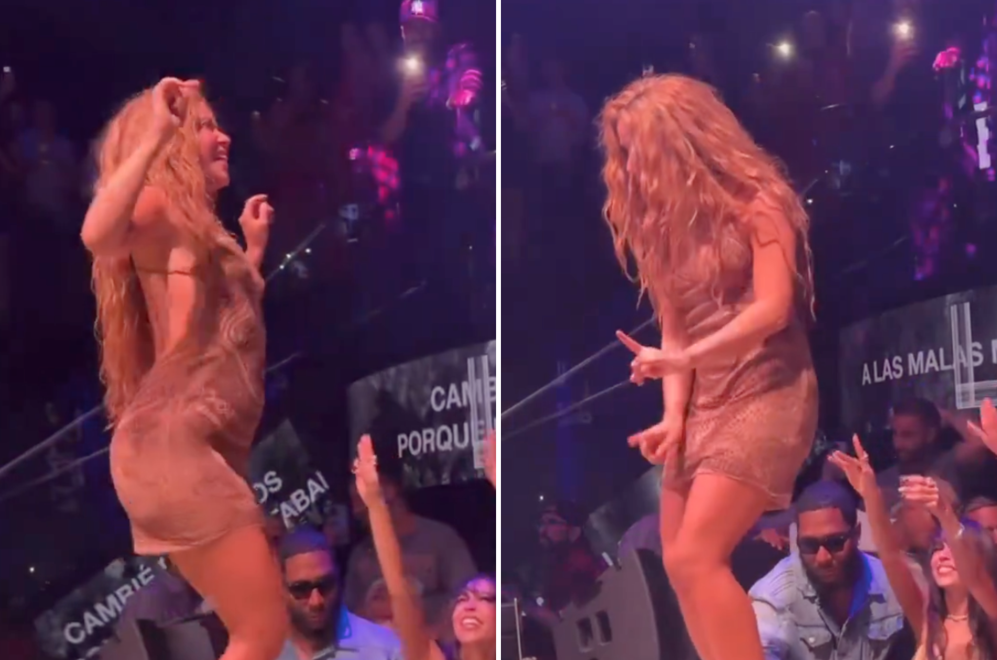 Shakira parece reprender a un fan en una discoteca de Miami