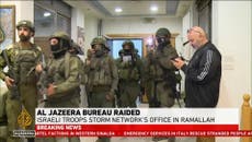 Israel allana y cierra oficina de Al Jazeera en Ramala, Cisjordania