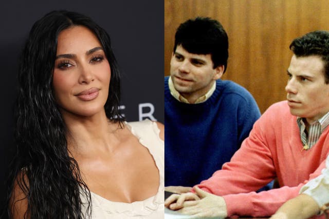 <p>Kim Kardashian, Lyle y Erik Menéndez</p>