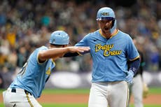 Cerveceros, campeones de la Central de la Nacional, remontan 8 carreras y vencen 10-9 a D-Backs