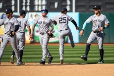 Judge conecta jonrón 55 de la temporada y Yankees vencen 7-4 a Atléticos