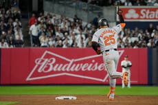 Orioles vencen a Yankees y aseguran boleto de playoffs por 2do año consecutivo