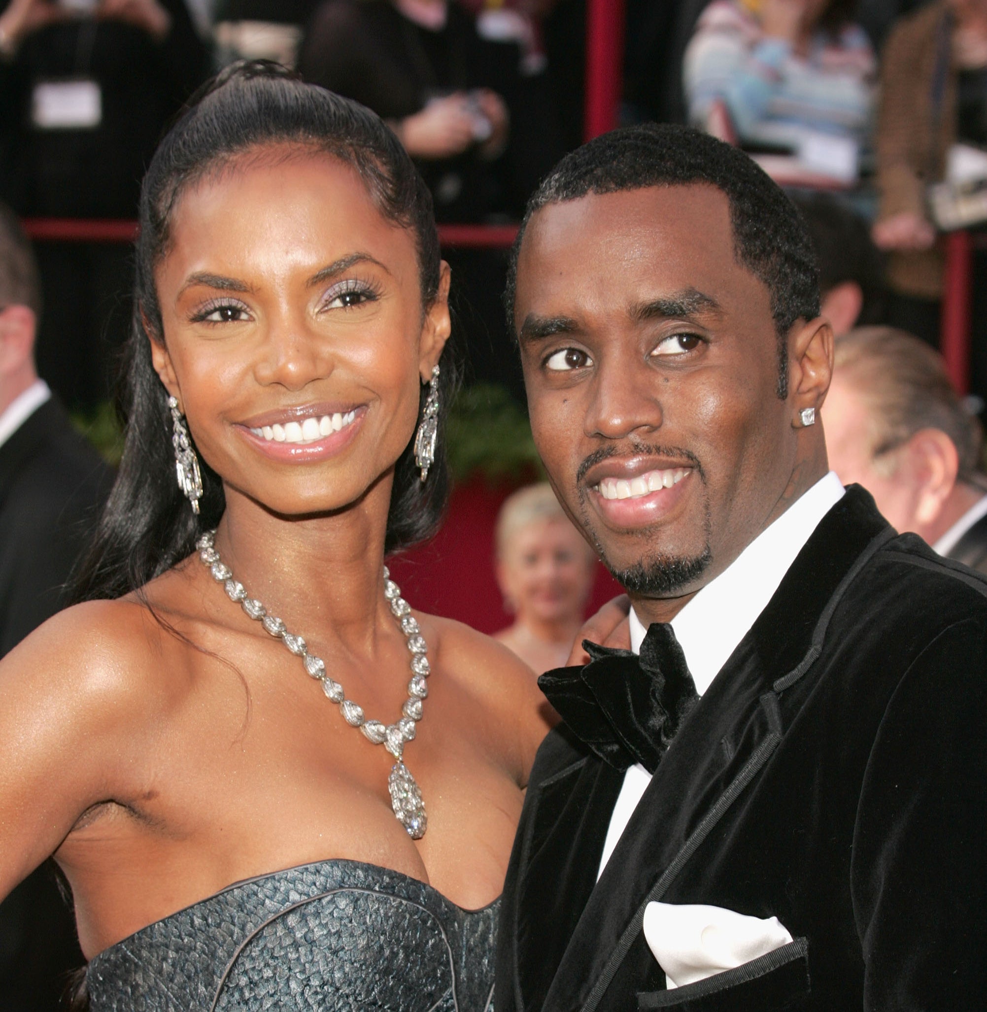 Kim Porter y Diddy en los Oscar de 2005