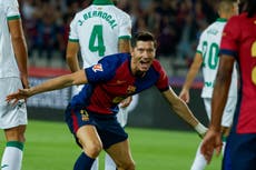 Con 7mo gol de Lewandowski, Barcelona vence 1-0 a Getafe y sigue con paso perfecto en España