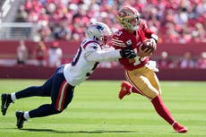 49ers vencen 30-13 a Patriots y ponen fin a racha de 2 derrotas