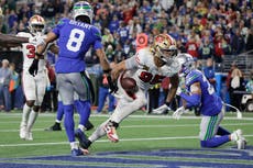 49ers evitan otro colapso al final de un partido, en parte gracias a buenas jugadas de novatos