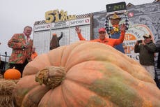 Calabaza de 1.120 kilos gana concurso en California