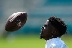 Tyreek Hill confía en recuperación con Dolphins, pese a baja producción en la temporada