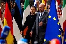 El presidente de Ucrania busca en Bruselas apoyo de la UE y la OTAN para su "plan de victoria"