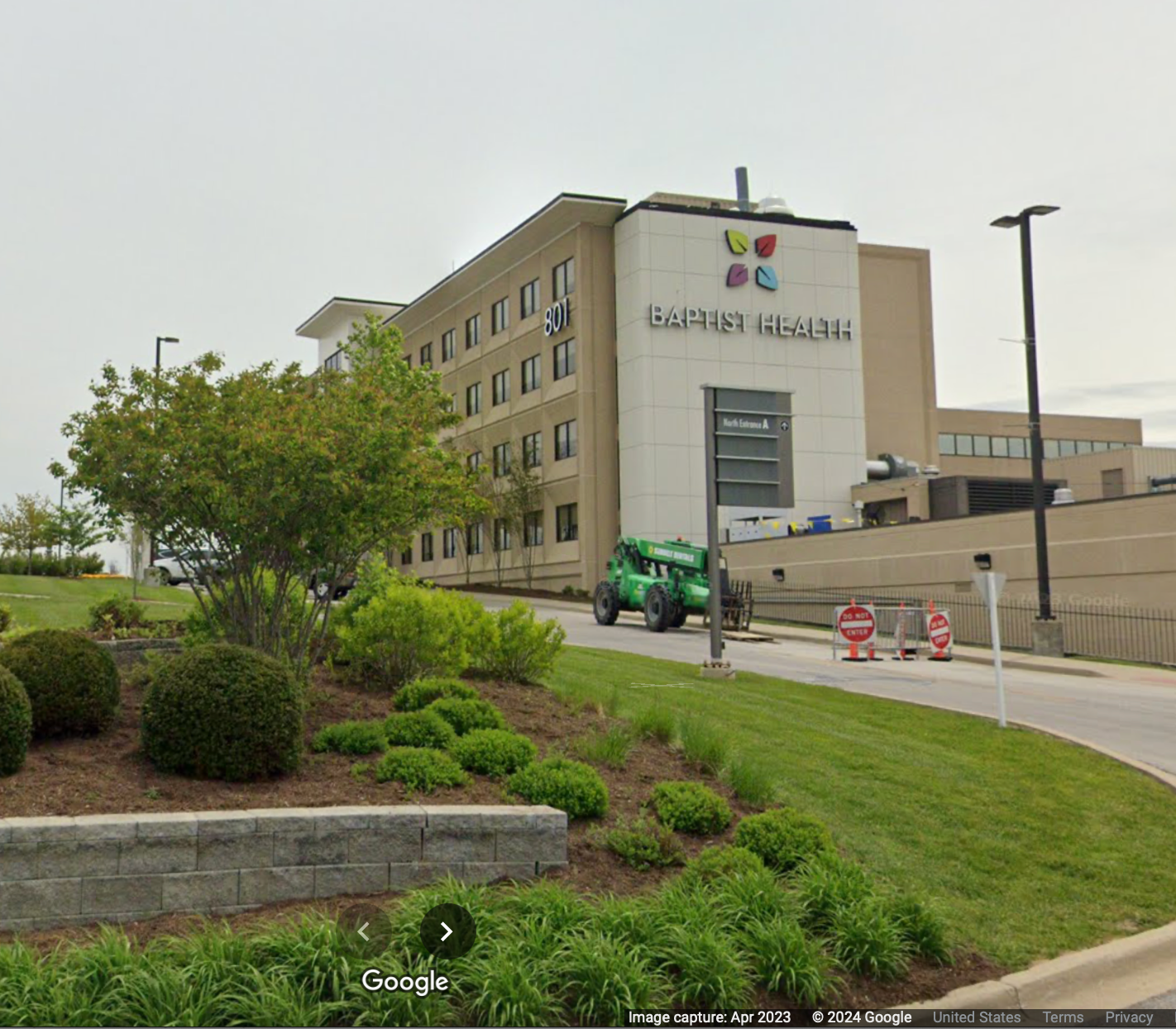 El Hospital Baptist Health de Richmond, Kentucky, donde al parecer se declaró por equivocación la muerte cerebral de un paciente