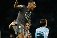 Mbappé y Vinícius Júnior marcan en la victoria del Real Madrid 2-1 sobre el Celta