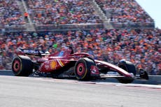 Leclerc lidera 1-2 de Ferrari en Texas. Verstappen al podio sobre Norris