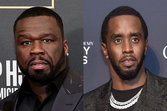 <p>50 Cent y Sean ‘Diddy’ Combs</p>