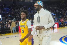 Ken Griffey Sr. y Jr. buscar presenciar a LeBron y Bronny hacer historia en la NBA